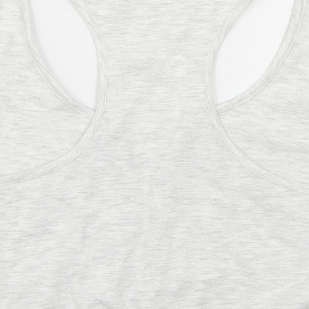 George Womens Grey Basic Tank Size 8