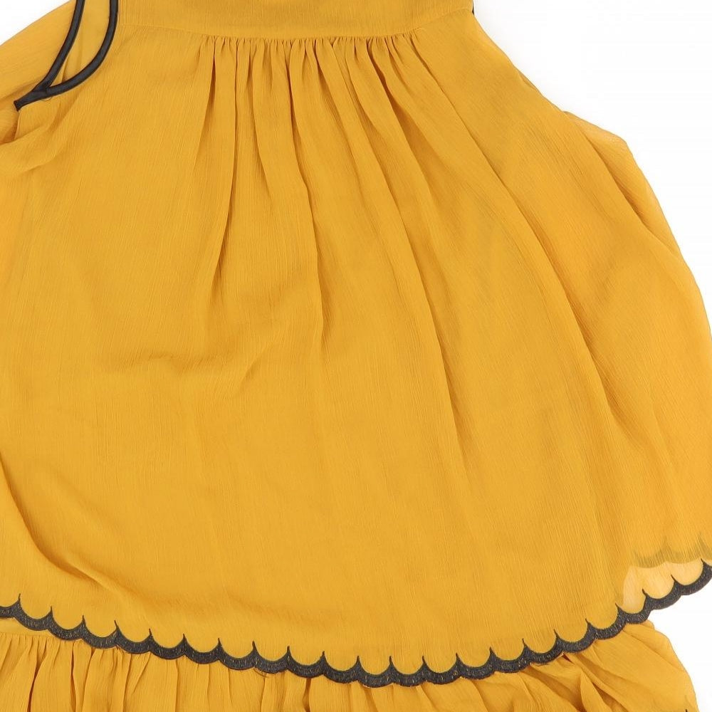 H&M Womens Orange A-Line Size 8
