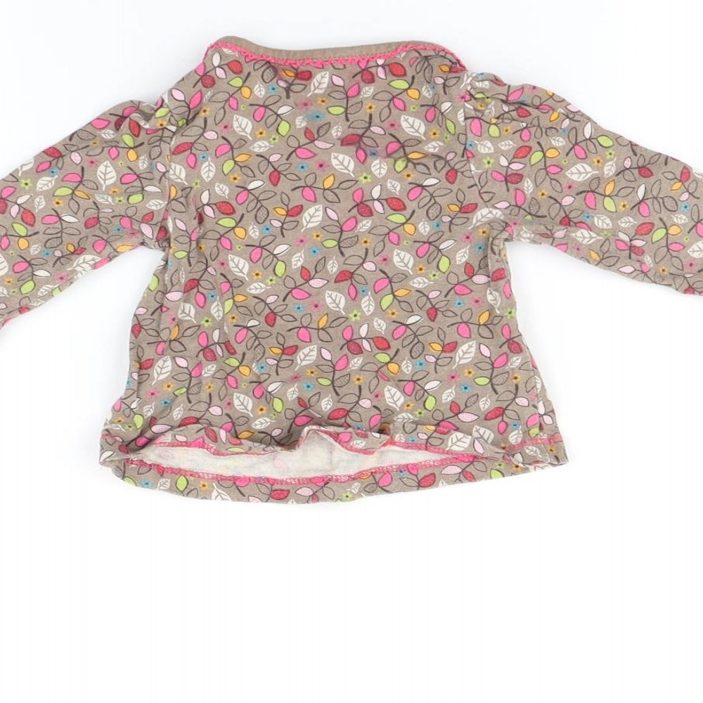NEXT Baby Multicoloured Basic T-Shirt Size 3-6 Months - Leaf print