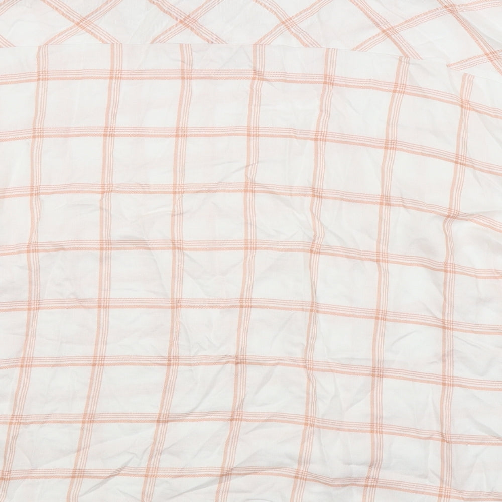 GOERGE Womens White Check Basic Button-Up Size 22
