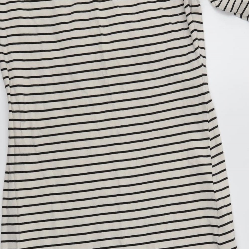 H&M Womens Multicoloured Striped T-Shirt Dress Size M