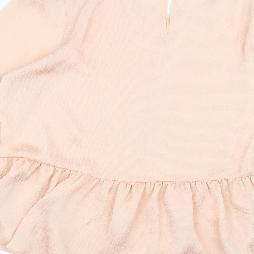 F&F Womens Pink Basic Blouse Size 14