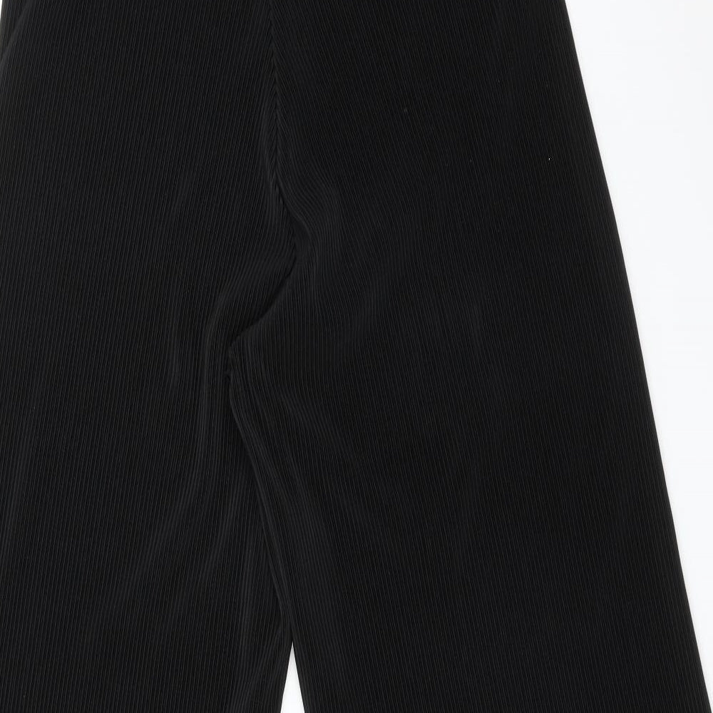 F&F Womens Black Striped Carrot Trousers Size 12 L23 in