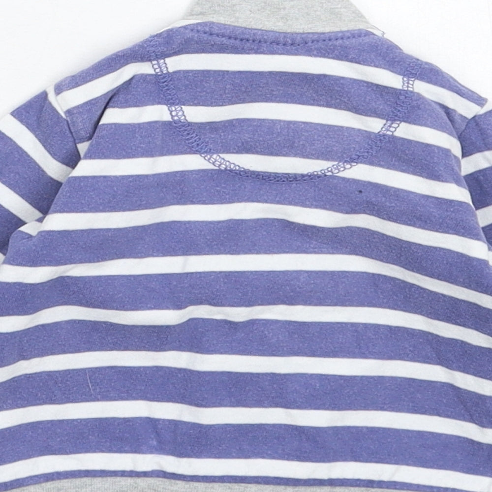 Dopo Dopo Baby Blue Striped Jacket Size Newborn