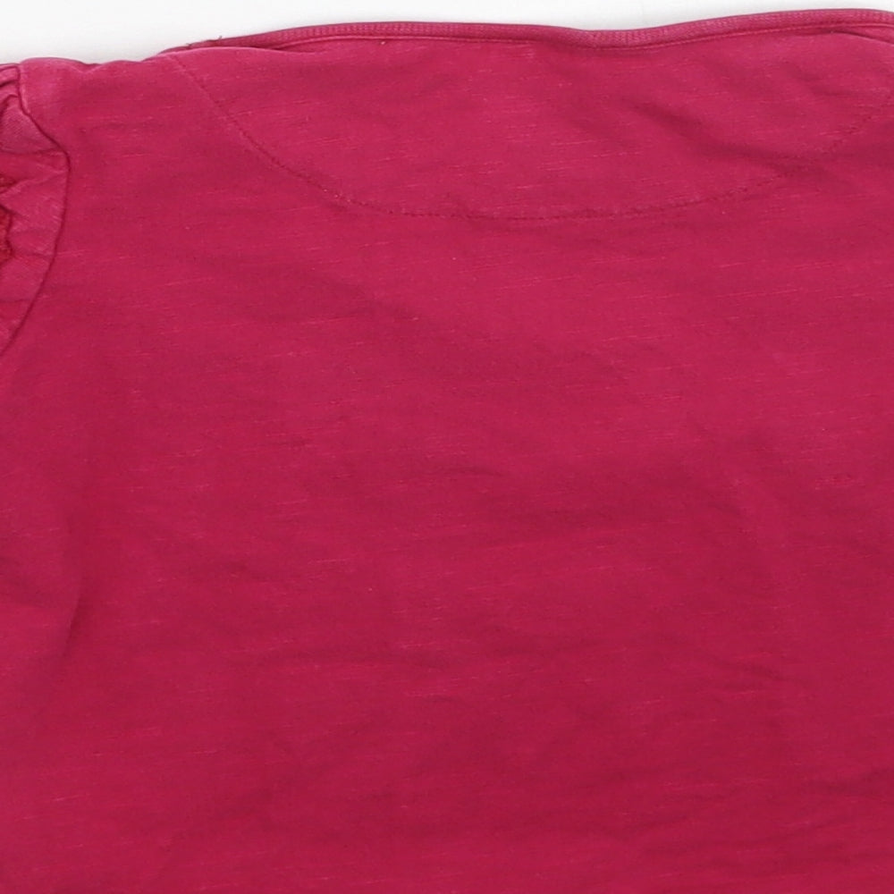 George Girls Pink Floral Basic T-Shirt Size 2-3 Years