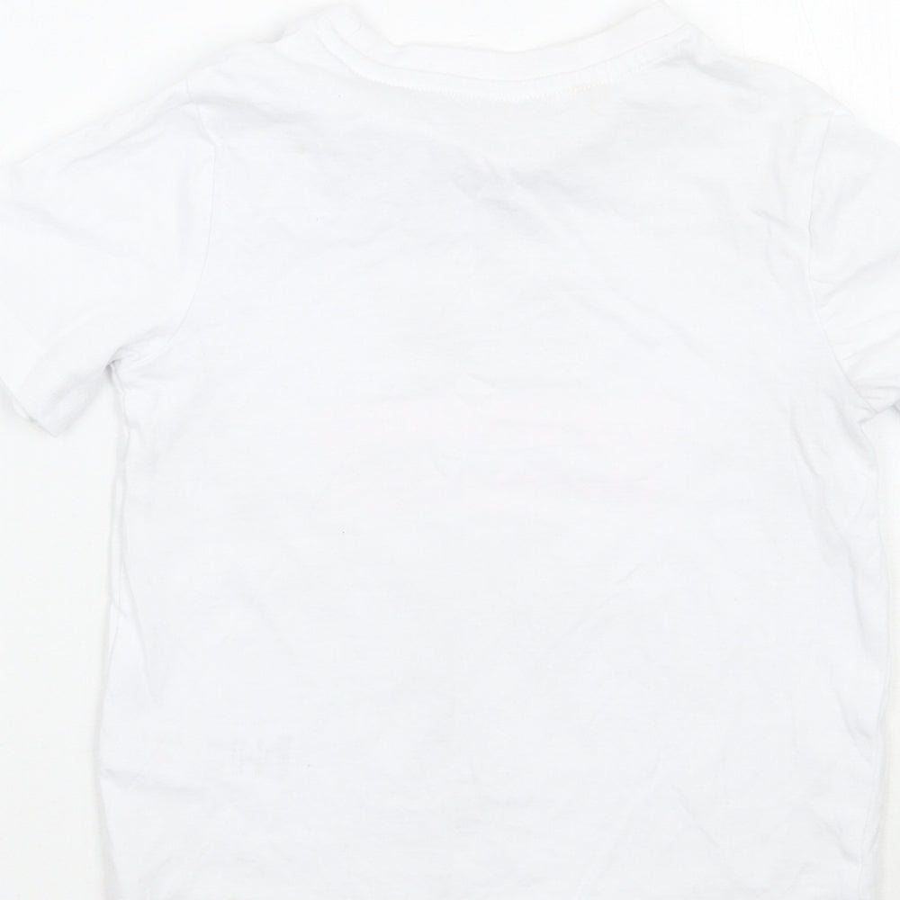 F&F Girls White Basic T-Shirt Size 3-4 Years