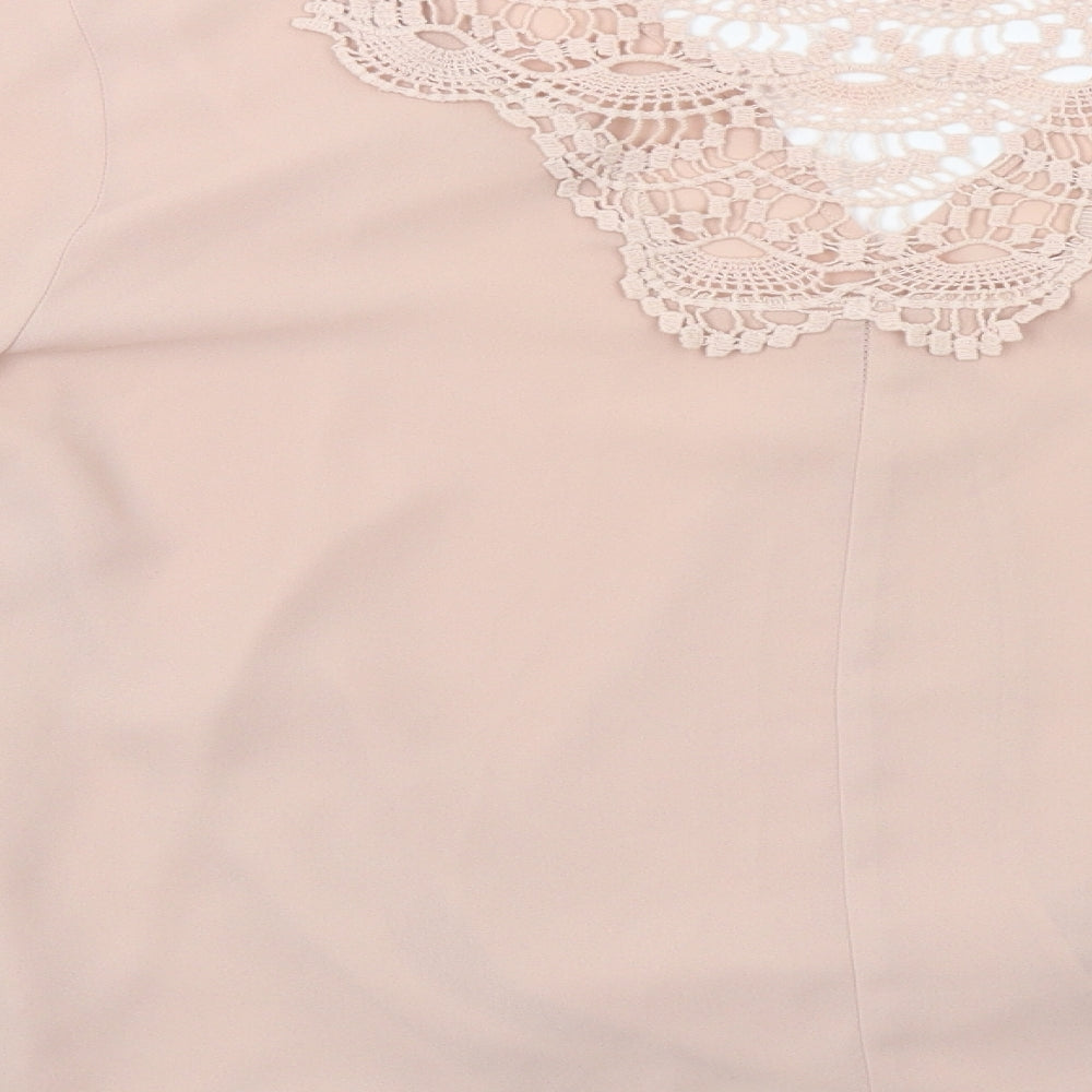 George Womens Pink Basic Blouse Size 10