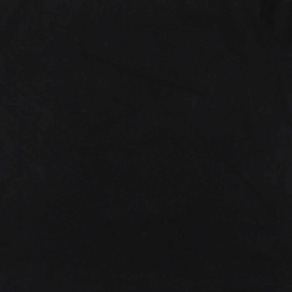 Sinsay Womens Black Basic T-Shirt Size M - Santa Paws