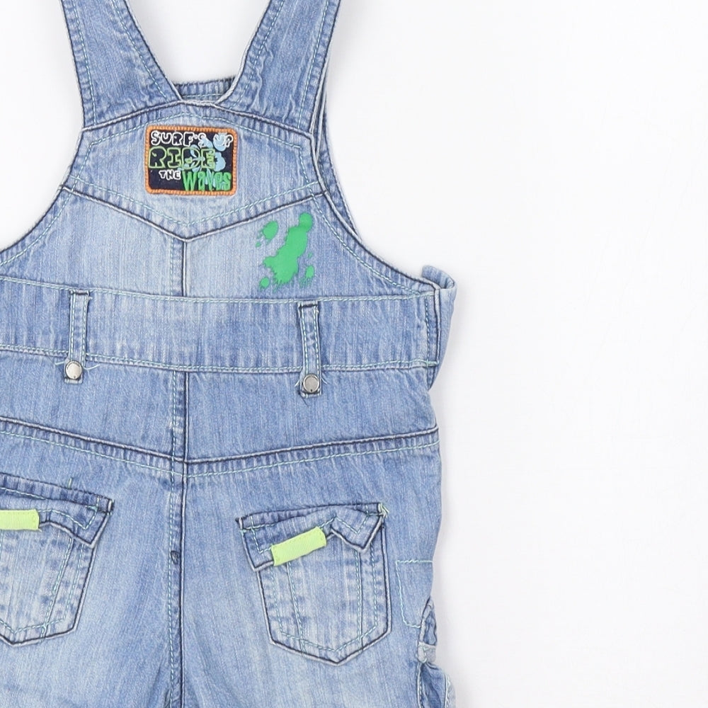 Marks & Spencer Baby Blue Cargo Jeans Size 3-6 Months - Dino