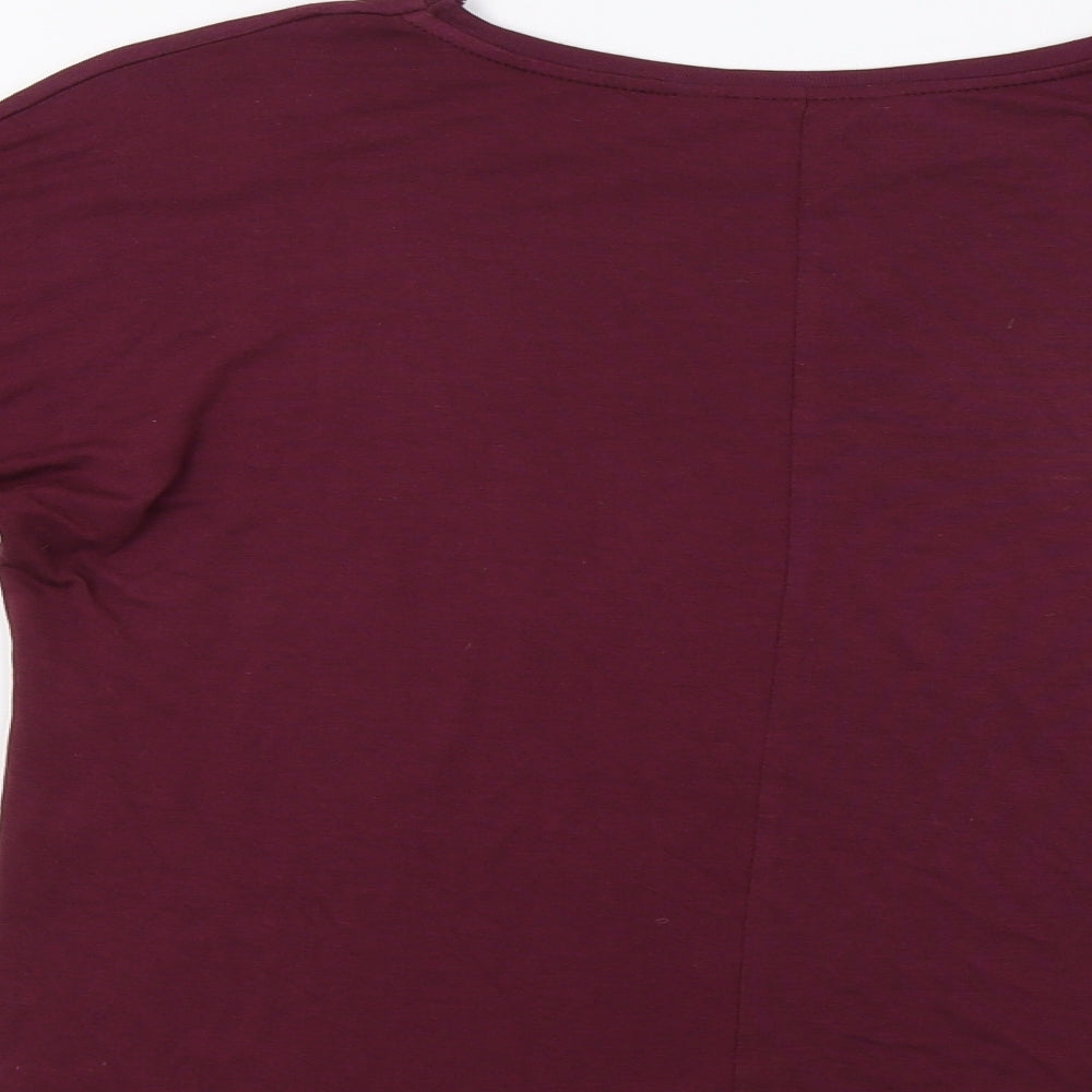 Peacocs Womens Purple Basic Blouse Size 8