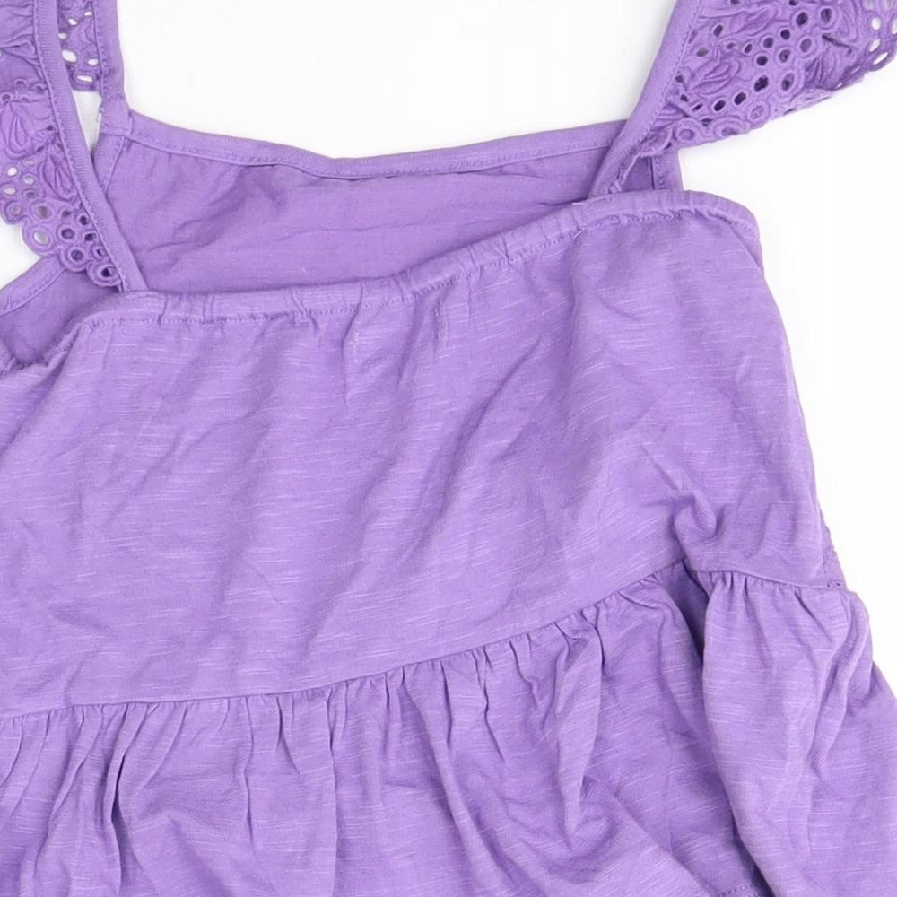 NEXT Girls Purple Basic Blouse Size 5 Years