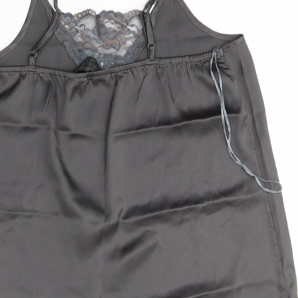 Secret Possesions Womens Grey Camisole Blouse Size 10