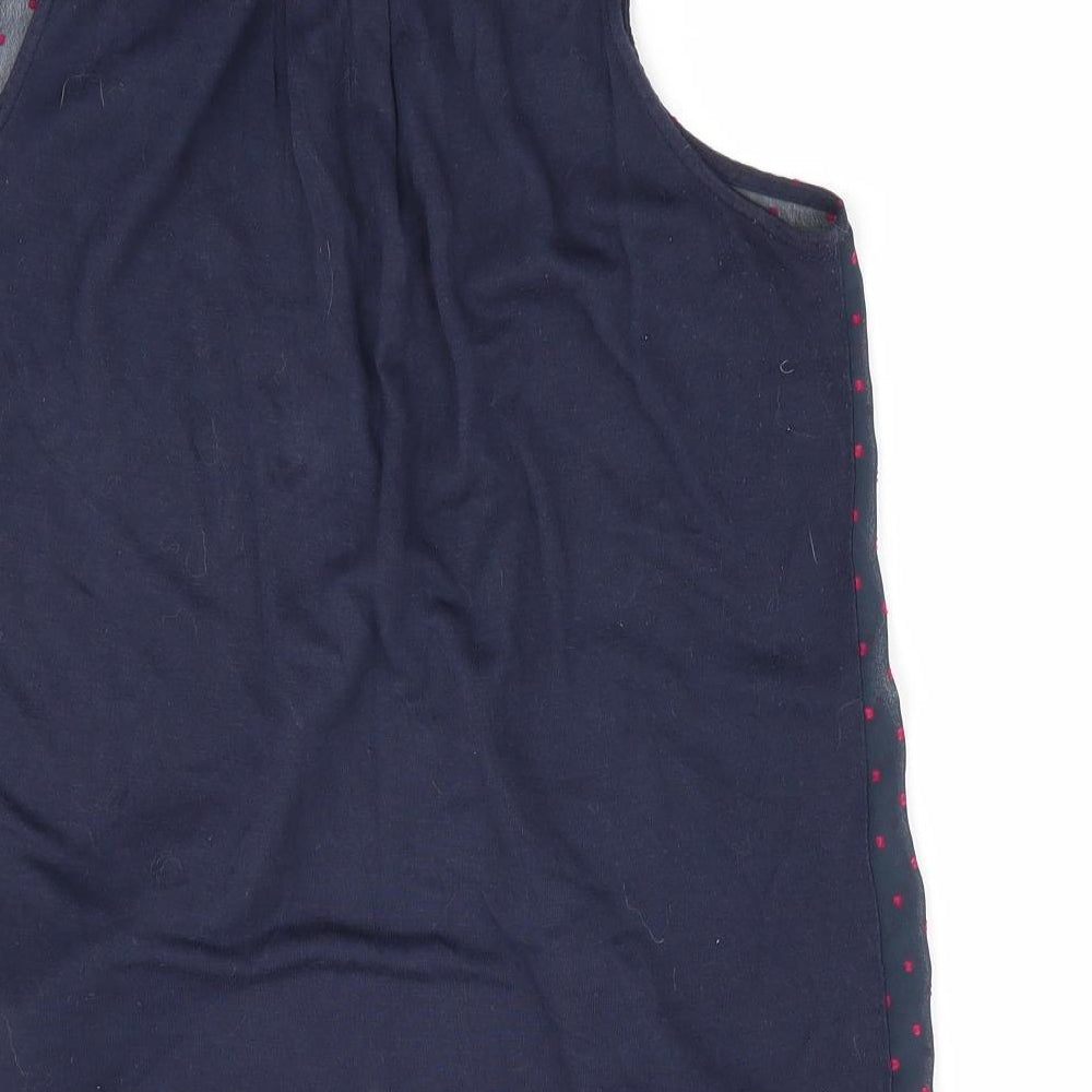 NEXT Womens Blue Polka Dot Basic Blouse Size 6