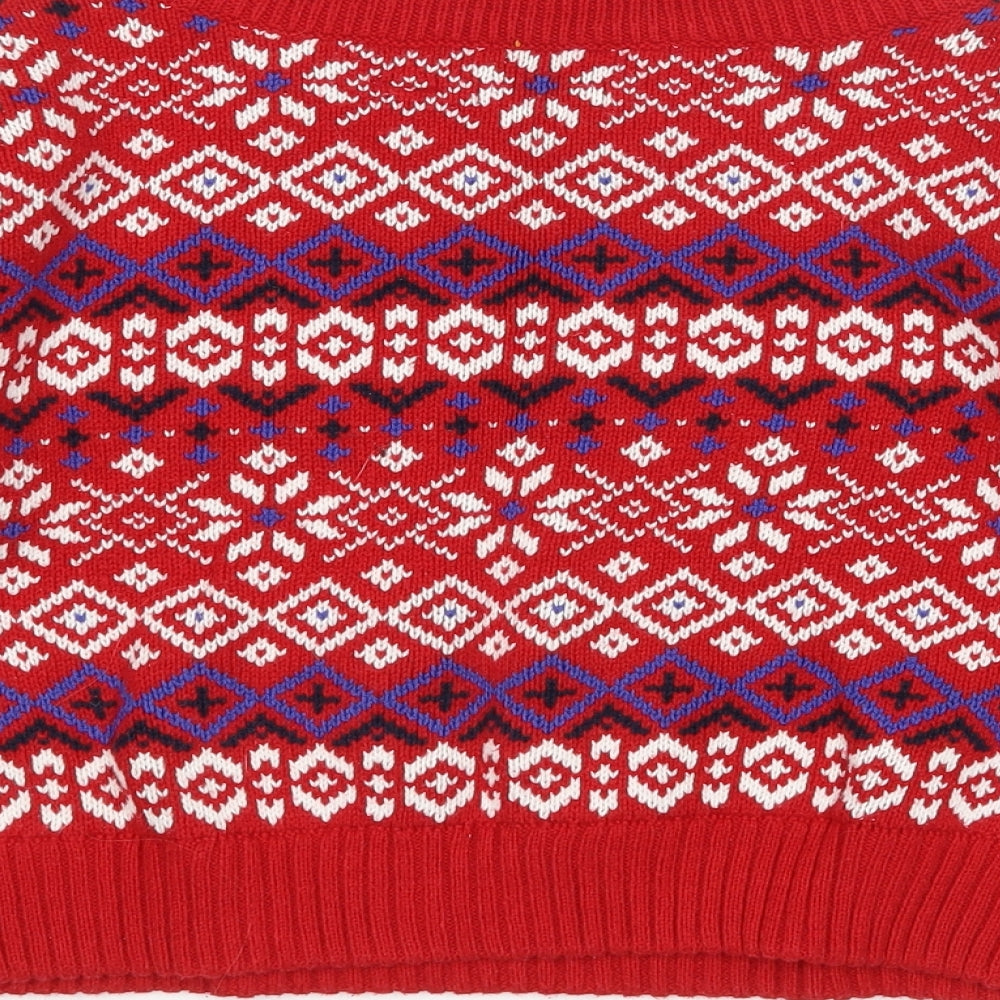 BDG Womens Multicoloured Argyle/Diamond Pullover Jumper Size S - Cropped