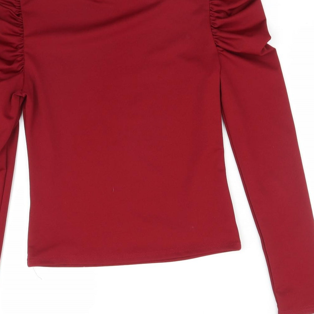 Preworn Womens Red Basic T-Shirt Size S