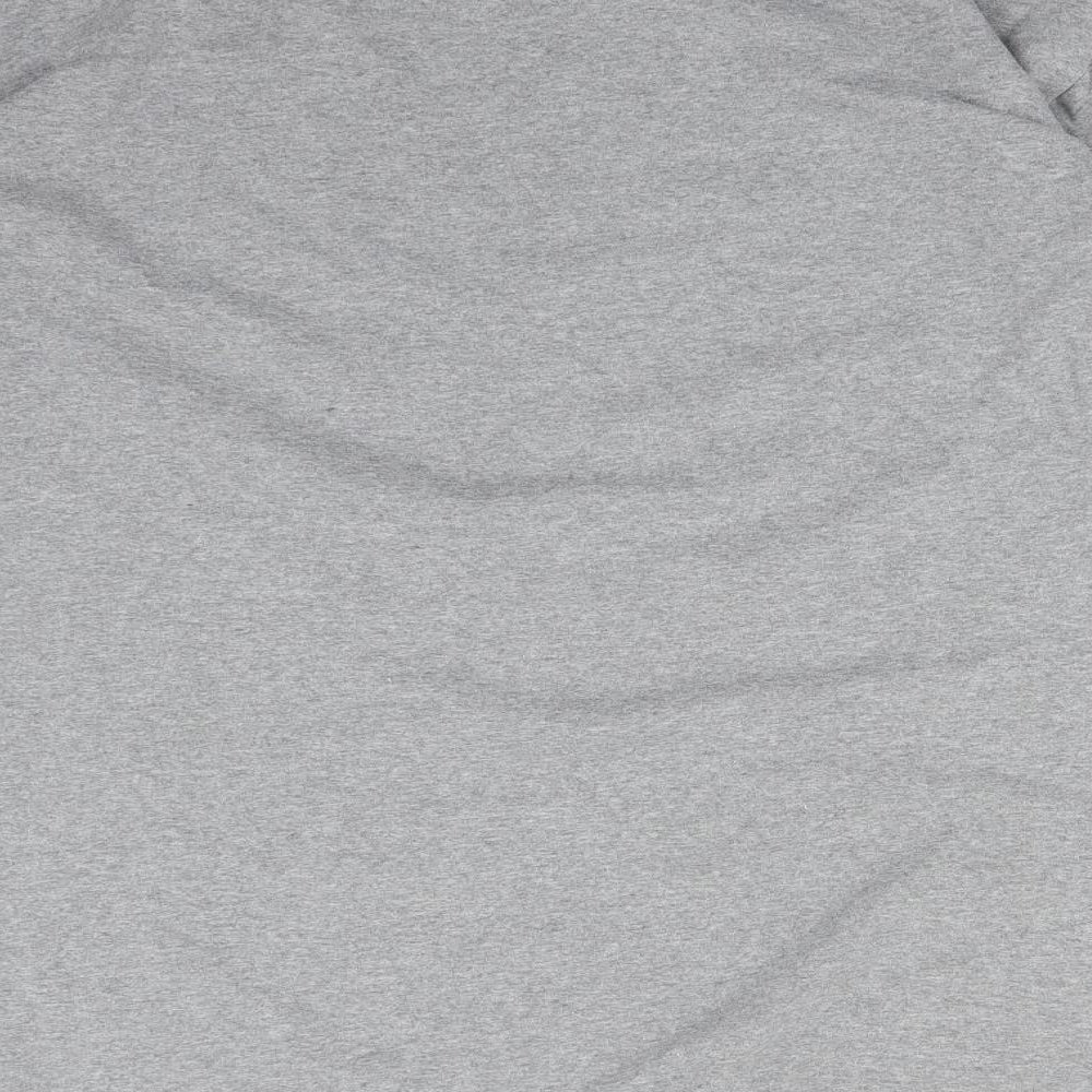 Preworn Womens Grey Geometric Pullover Sweatshirt