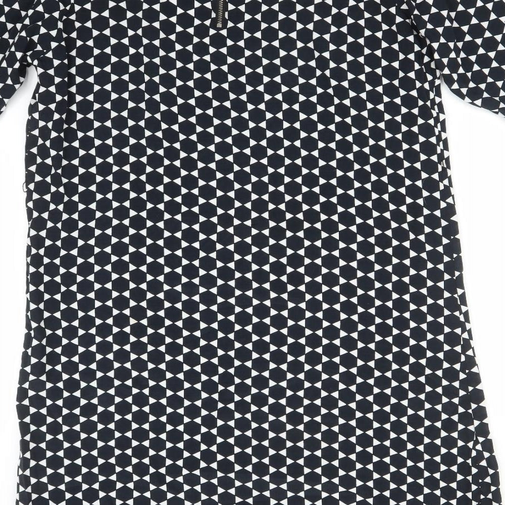 Ellos Womens Multicoloured Geometric A-Line Size 14