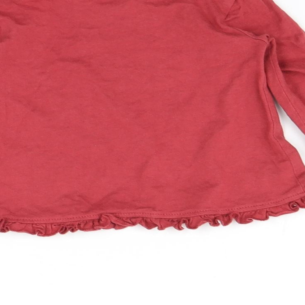 George Baby Red Basic T-Shirt Size 3-6 Months - rainbow