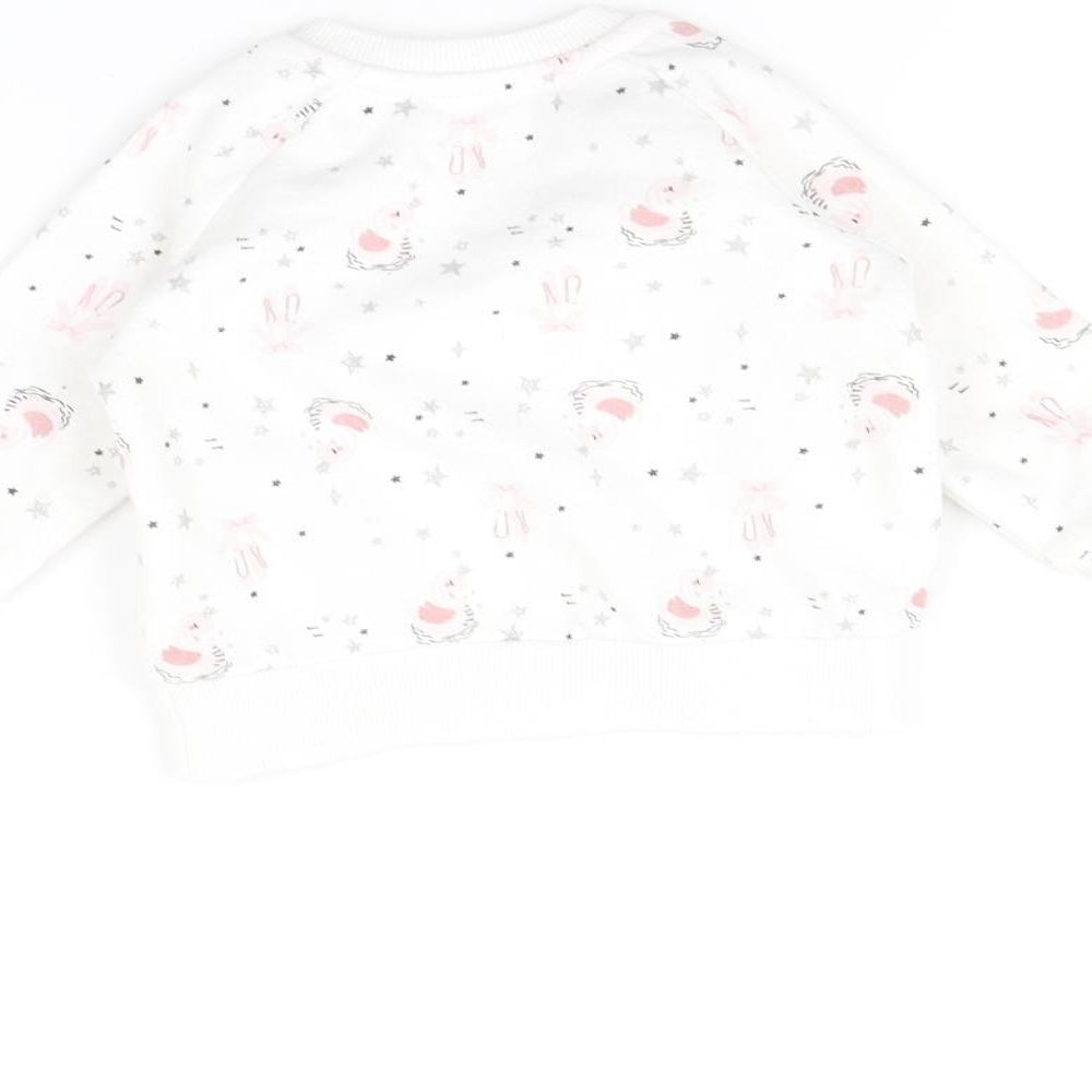 Primark Baby White Pullover Jumper Size 3-6 Months