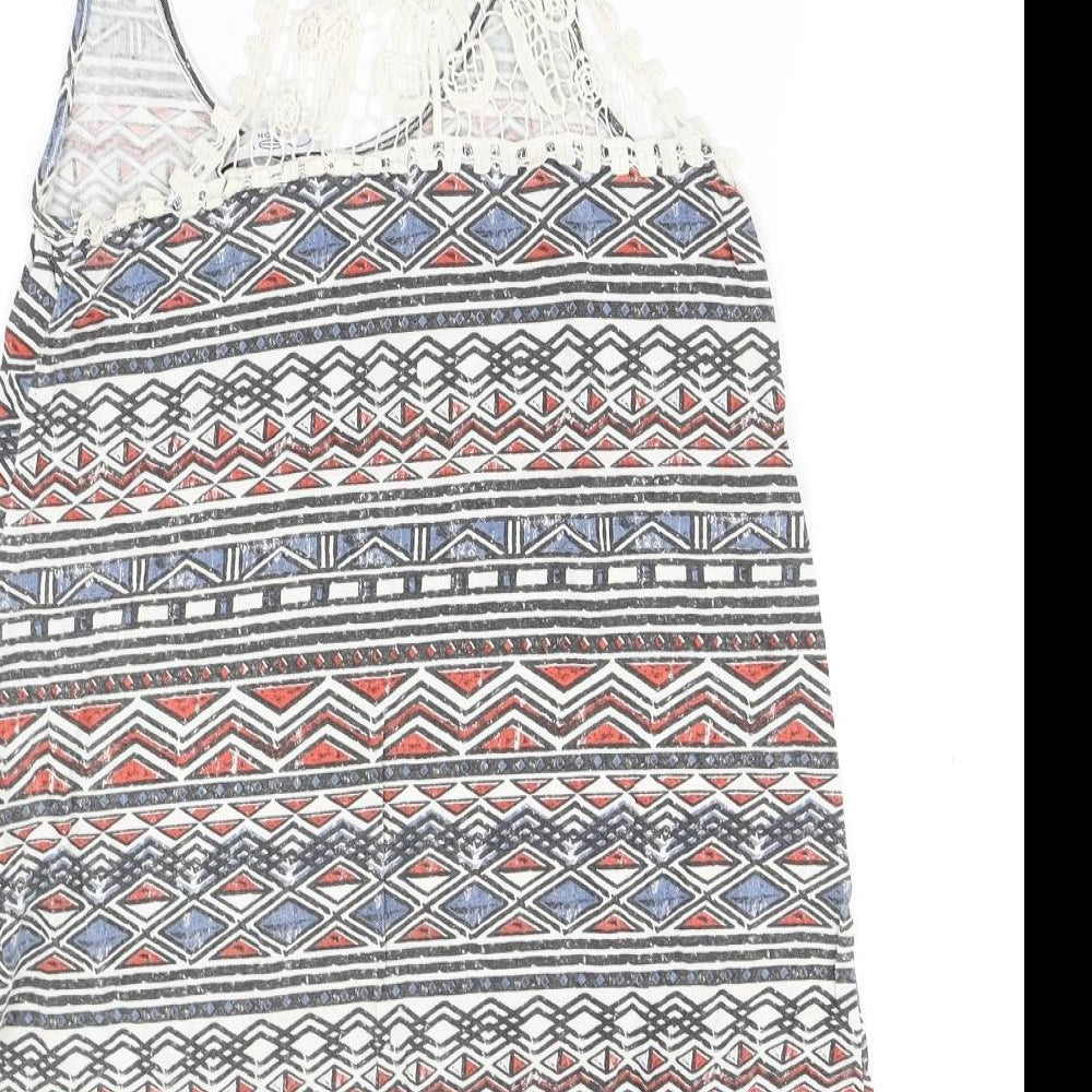 New Look Womens Multicoloured Camisole T-Shirt Size 6