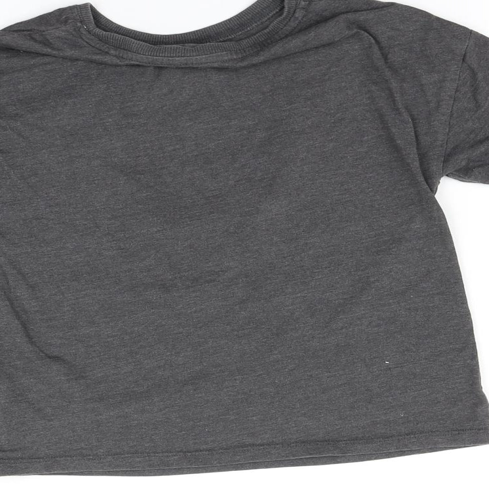 NEXT Girls Grey Basic T-Shirt Size 6 Years