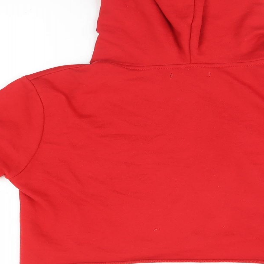 Boohoo Womens Red Pullover Hoodie Size S