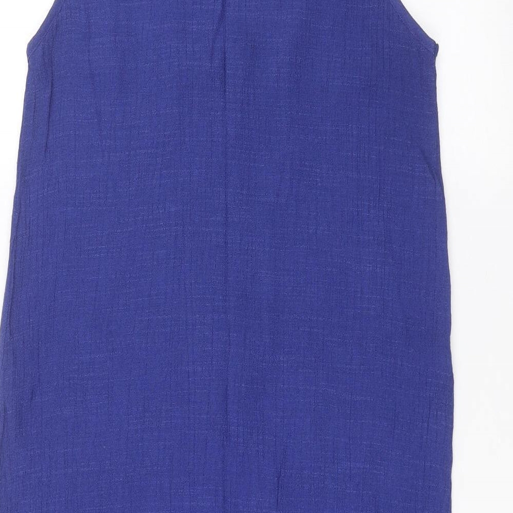 guapo Womens Blue Basic Button-Up Size L