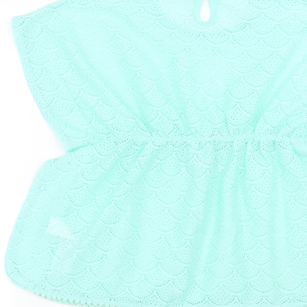 Primark Girls Blue Basic T-Shirt Size 5-6 Years