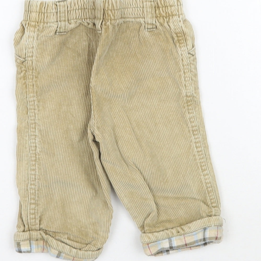 Baby Mac Baby Beige Corduroy Trousers Size 3-6 Months