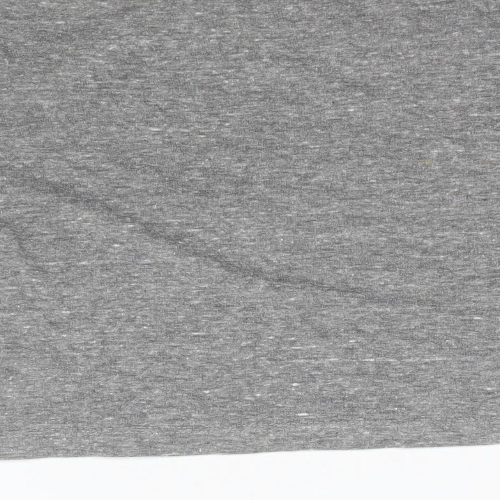 Topshop Womens Grey Cropped T-Shirt Size 4