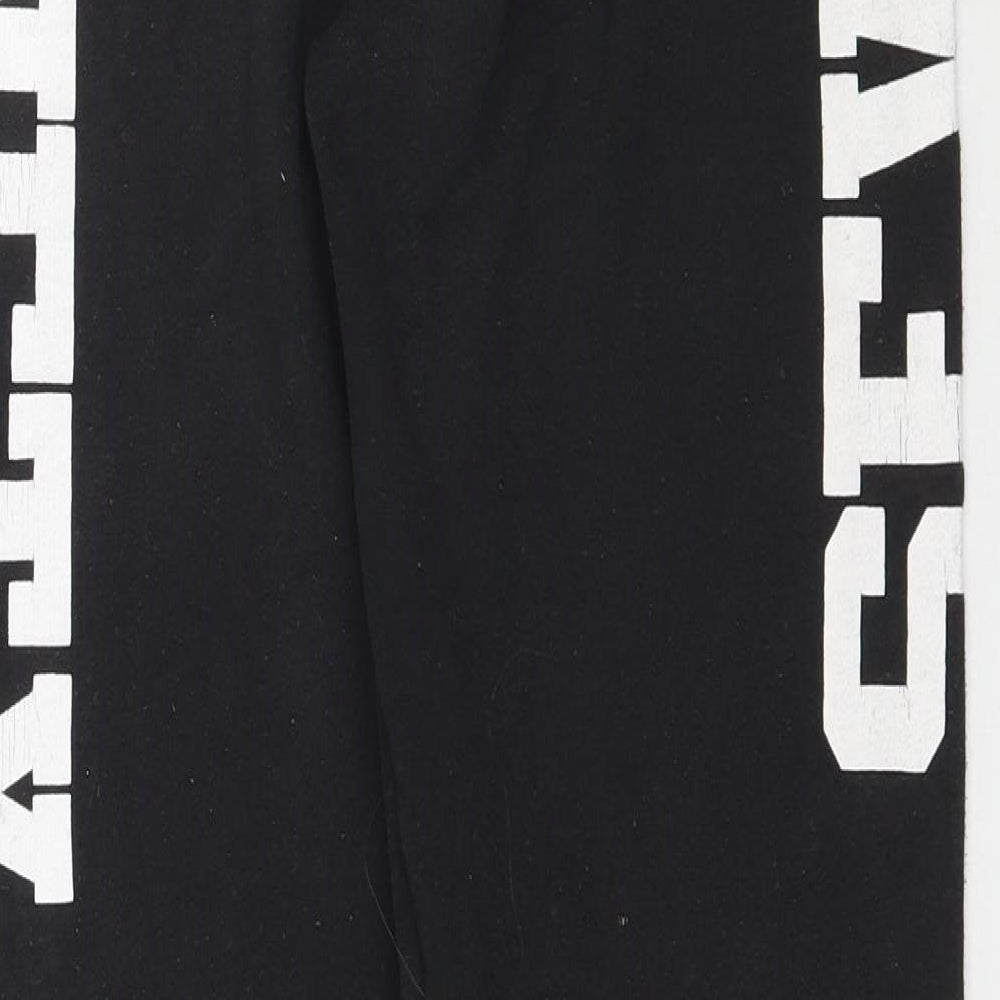 New Look Girls Black Jogger Trousers Size 9 Months - Ninety Seven