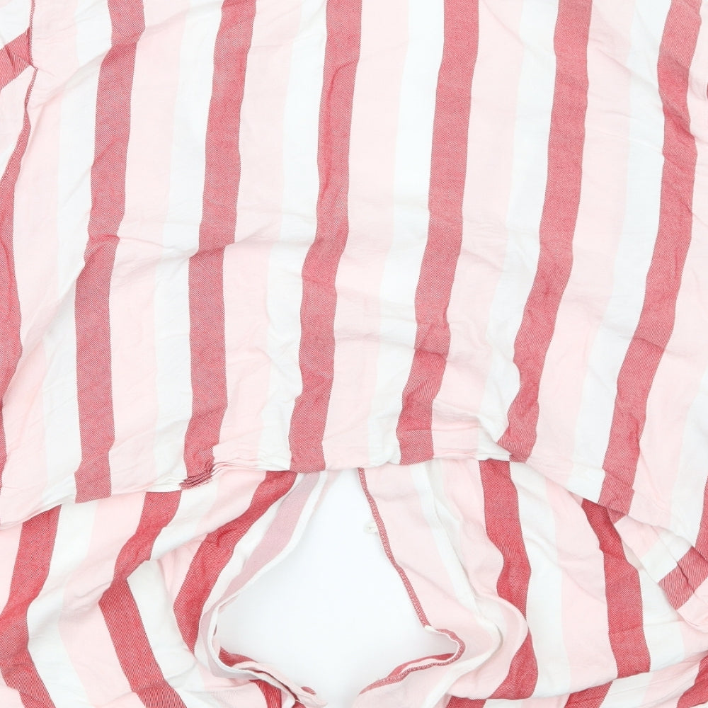 Debenhams Womens Pink Striped Basic Button-Up Size 18