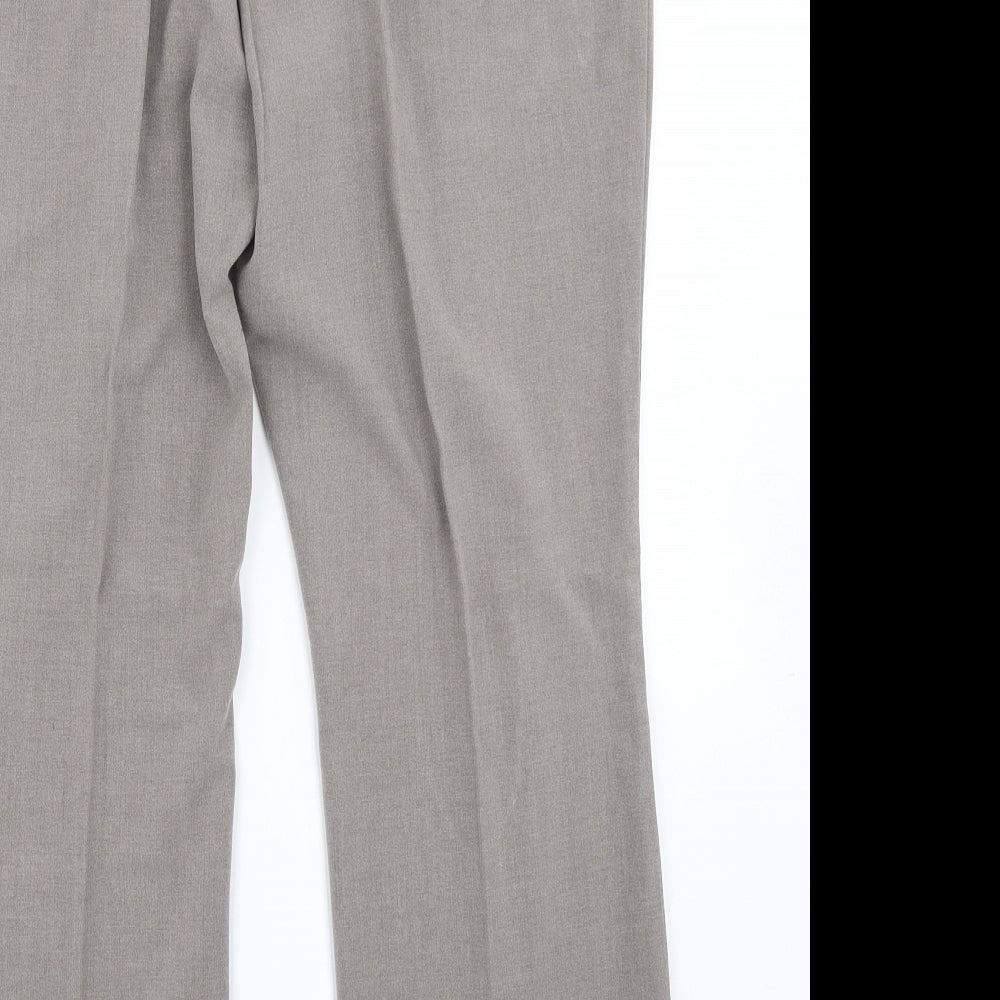 Marks & Spencer Colelction Womens Brown Dress Pants Trousers Size 18 L27 in