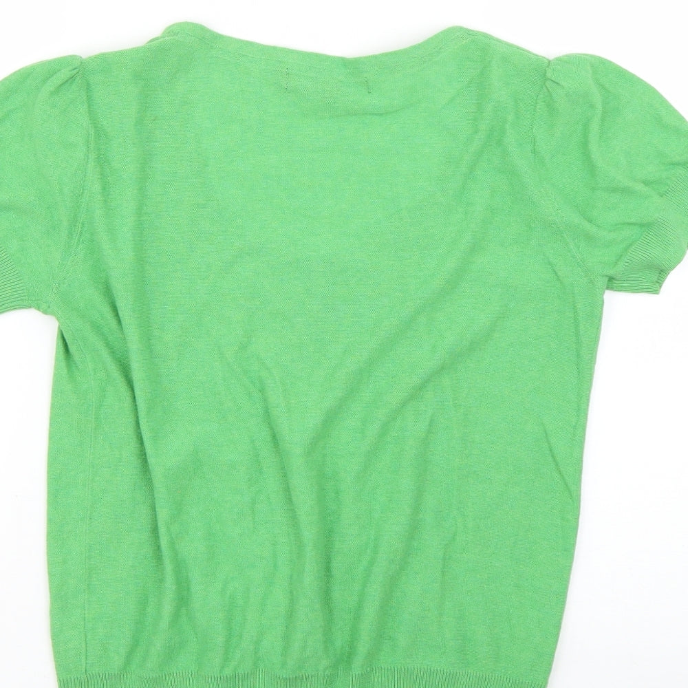 Julien McDonald Womens Green Cardigan Jumper Size 14