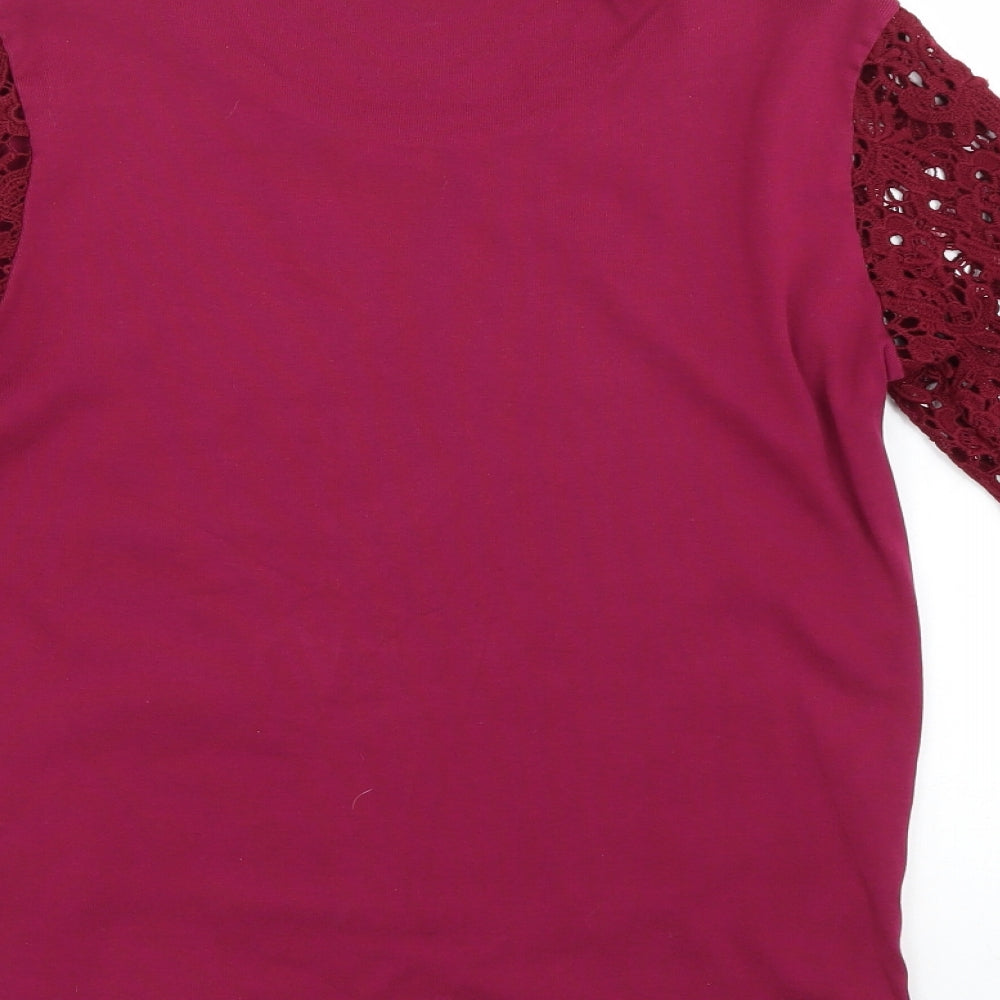 country classics Womens Red Basic Blouse Size S