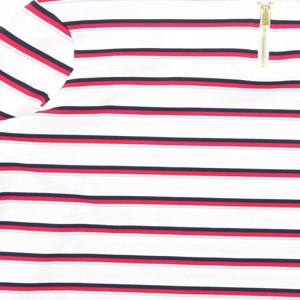 Marks & Spencer Womens Multicoloured Striped Pullover Jumper Size 12