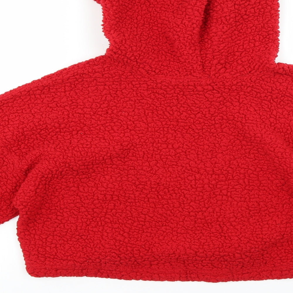 Preworn Womens Red Pullover Hoodie Size L