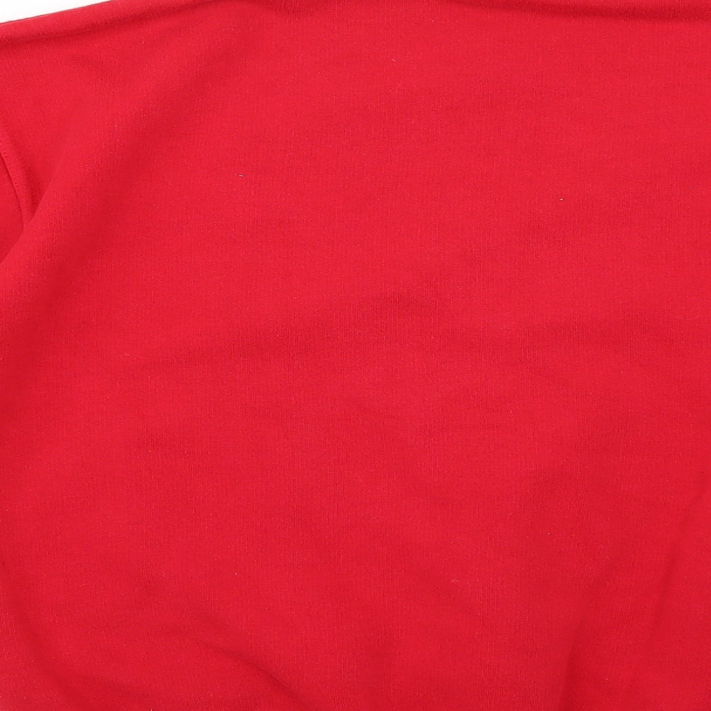Uneek Womens Red Pullover Jumper Size M