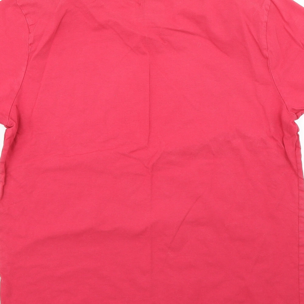 Charles Wilson Womens Red Basic T-Shirt Size L