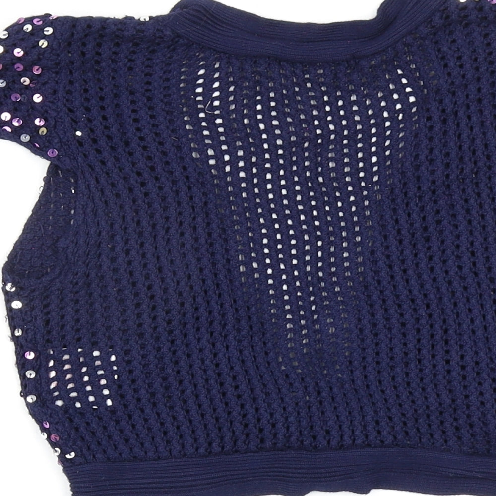 zingara Womens Blue Cardigan Jumper Size 12