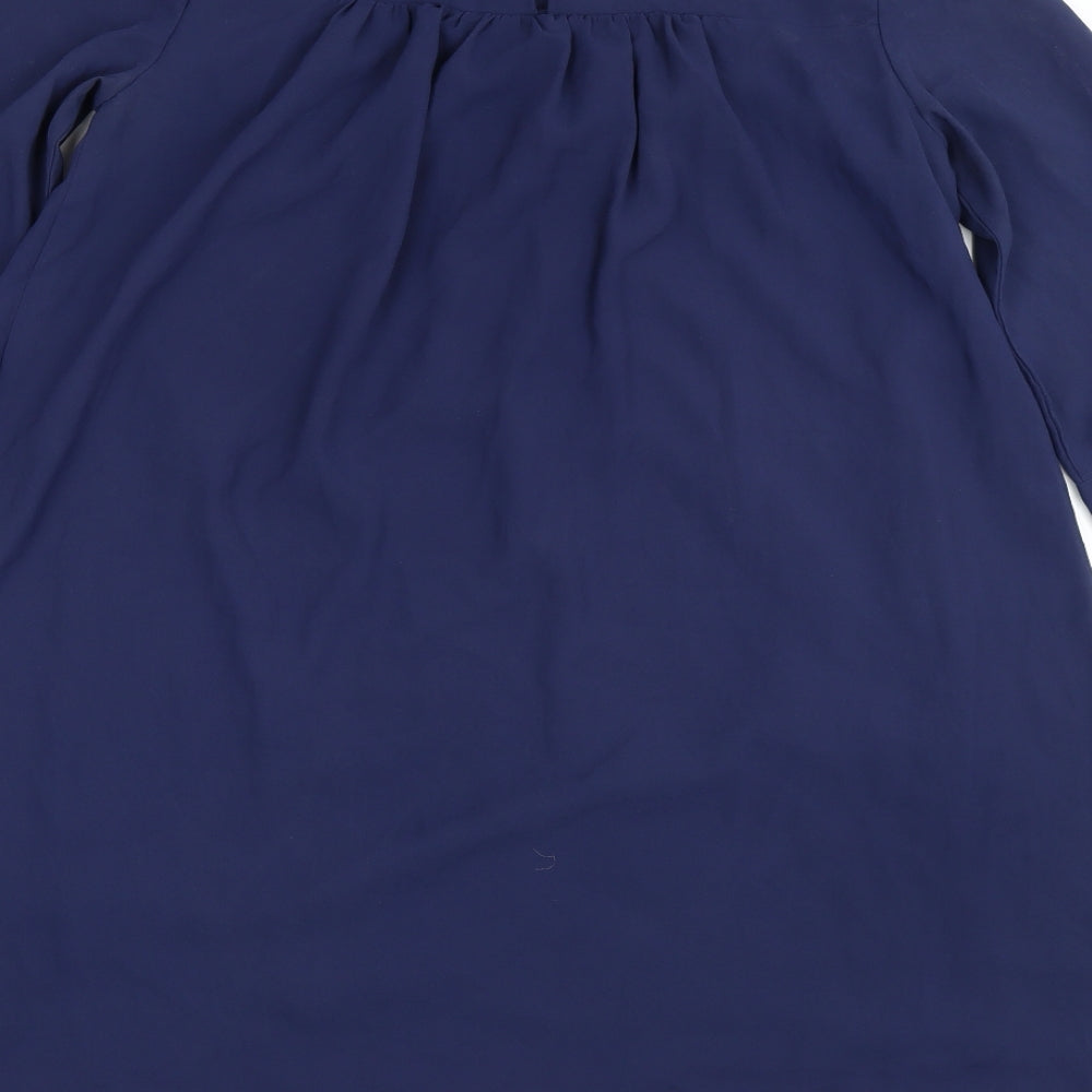 H&M Womens Blue Shirt Dress Size 10