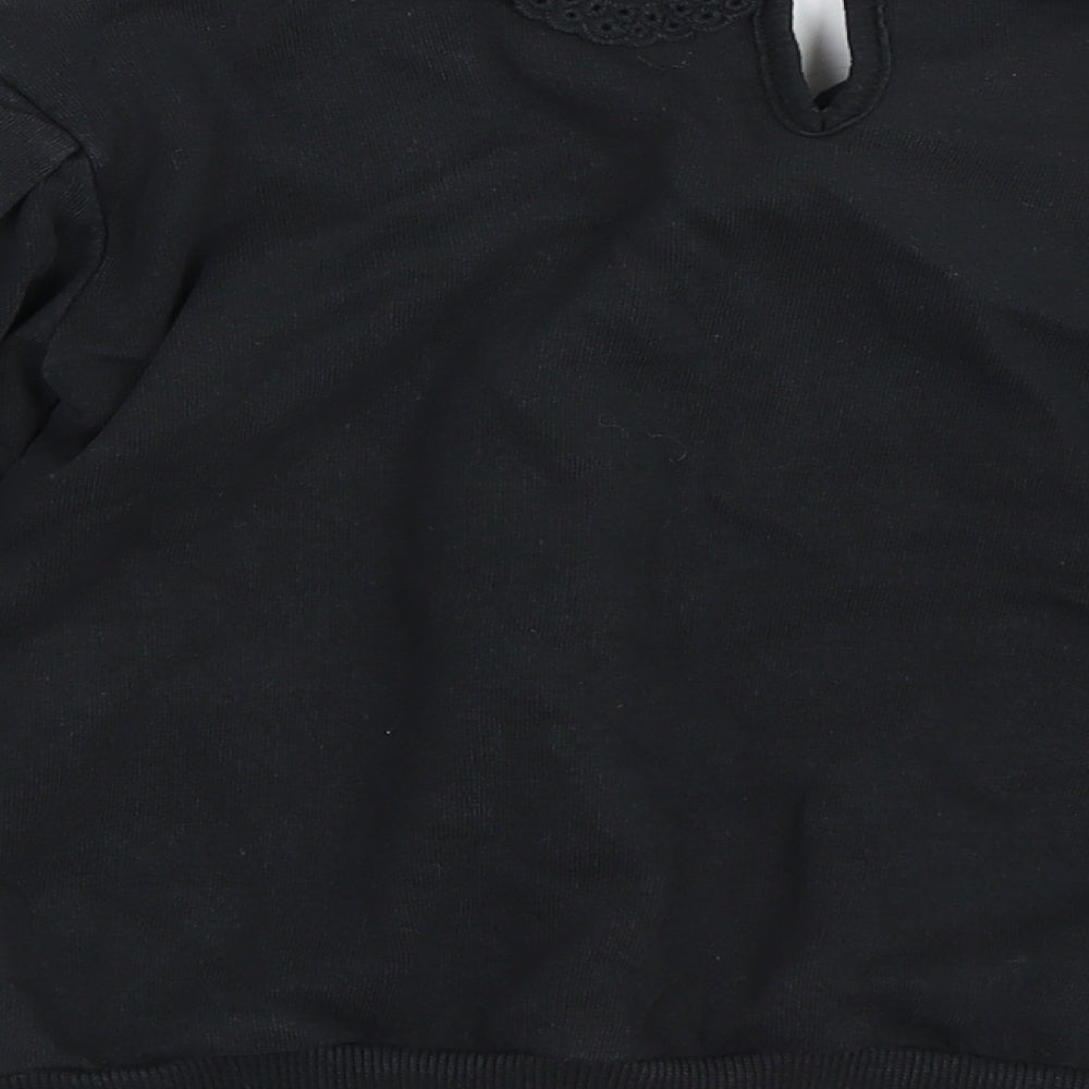 NEXT Girls Black Pullover Sweatshirt Size 8 Years