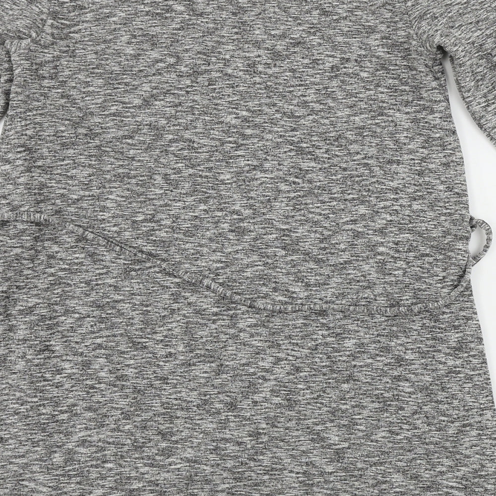 Topshop Womens Grey A-Line Size 8