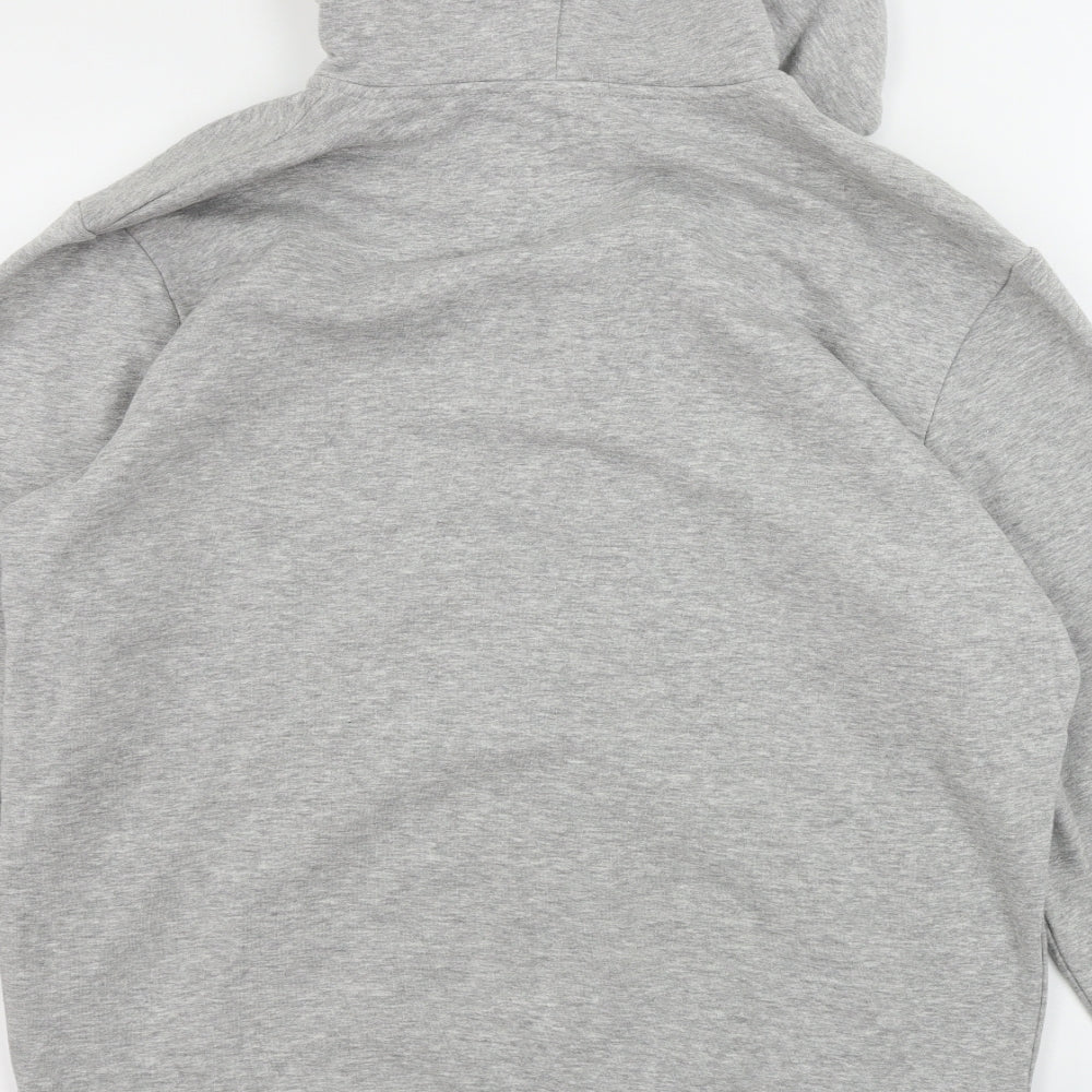 Preworn Mens Grey Full Zip Hoodie Size L