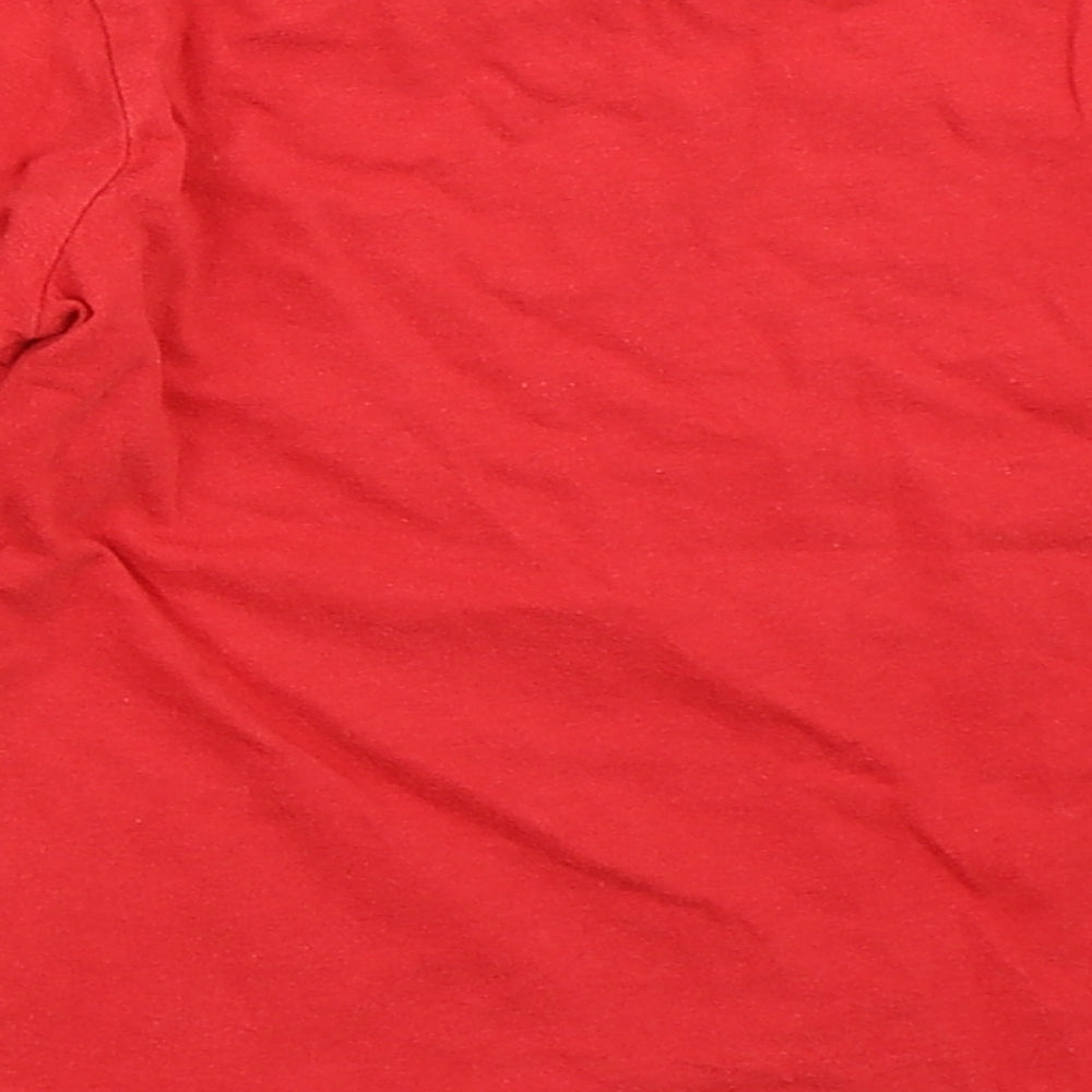 Preworn Boys Red Basic T-Shirt Size 3-4 Years
