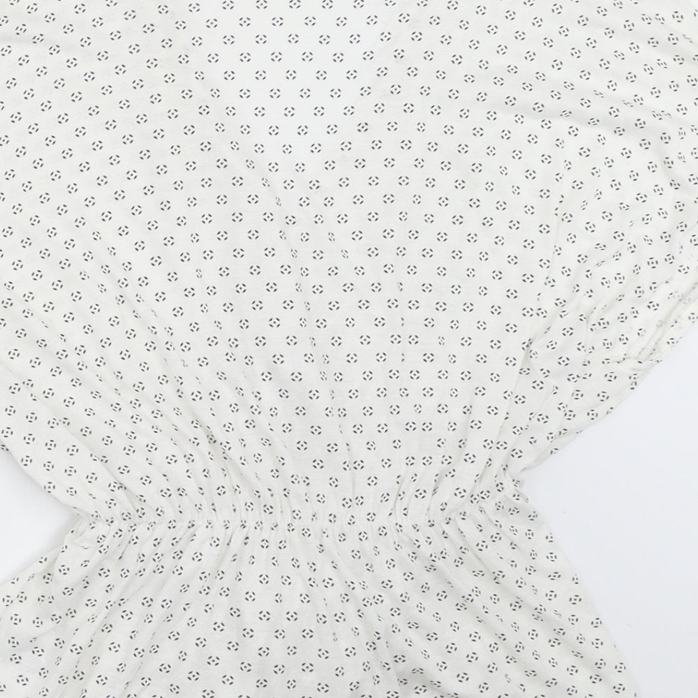 H&M Womens White Basic Blouse Size S