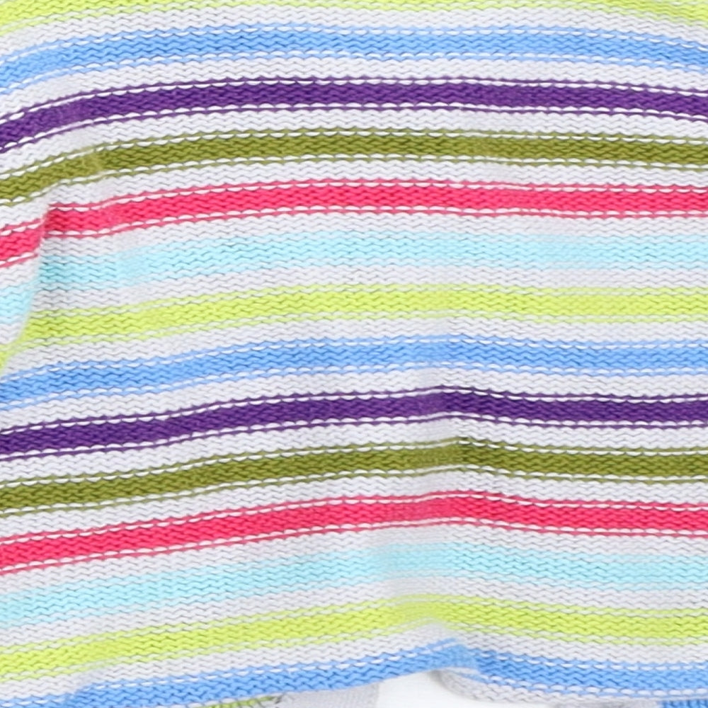 Gap Girls Grey Striped Cardigan Jumper Size 6-9 Months
