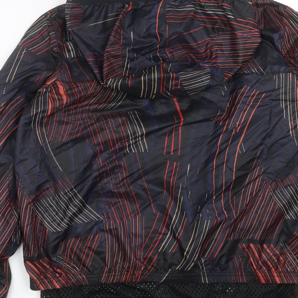 Marks and Spencer Womens Black Geometric Jacket Coat Size 8 - active wear