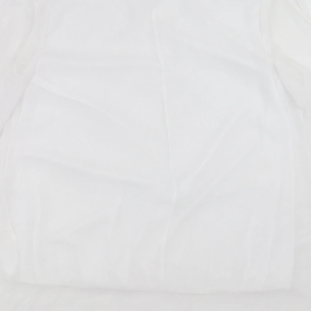 OJT Womens White Basic Blouse Size XL - cold Shoulder