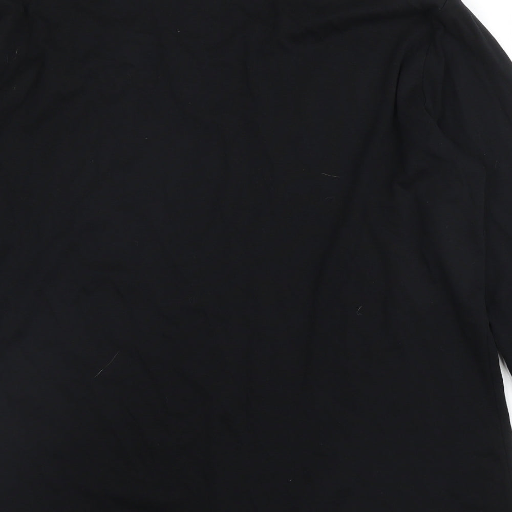 Gina Benotti Womens Black Basic T-Shirt Size 2XL